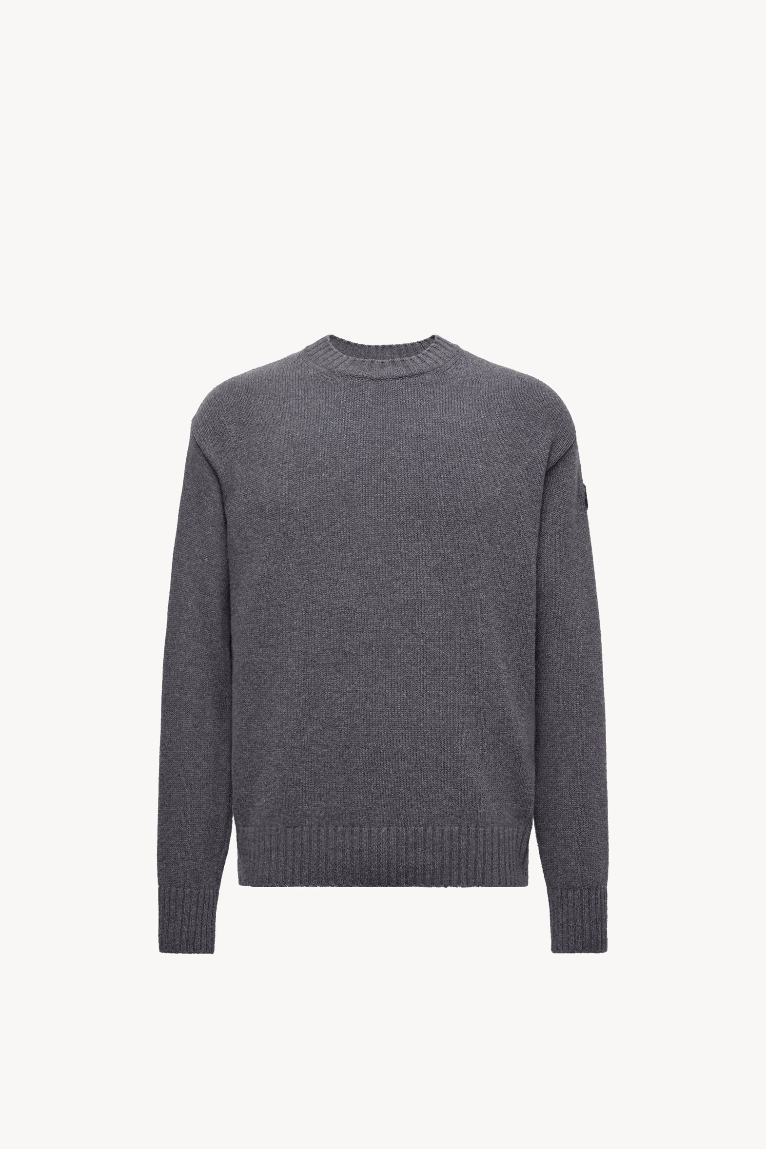 Monogram Wool & Cashmere Sweater Men Dark Grey Moncler 2